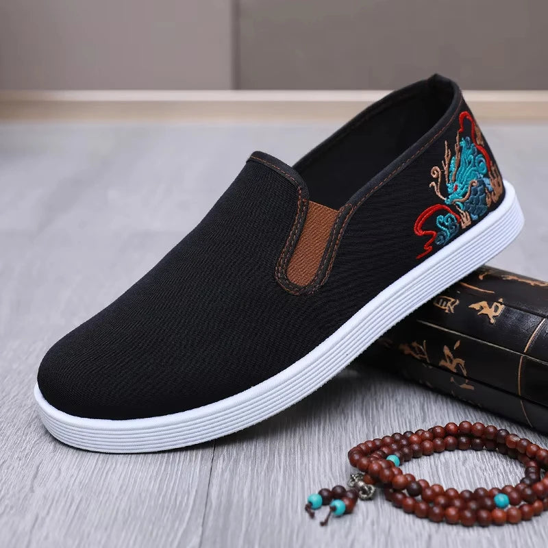 👟☀ Ανδρικά Sneakers Καμβά με Κέντημα – Άνεση & Στυλ για το Καλοκαίρι ☀👟