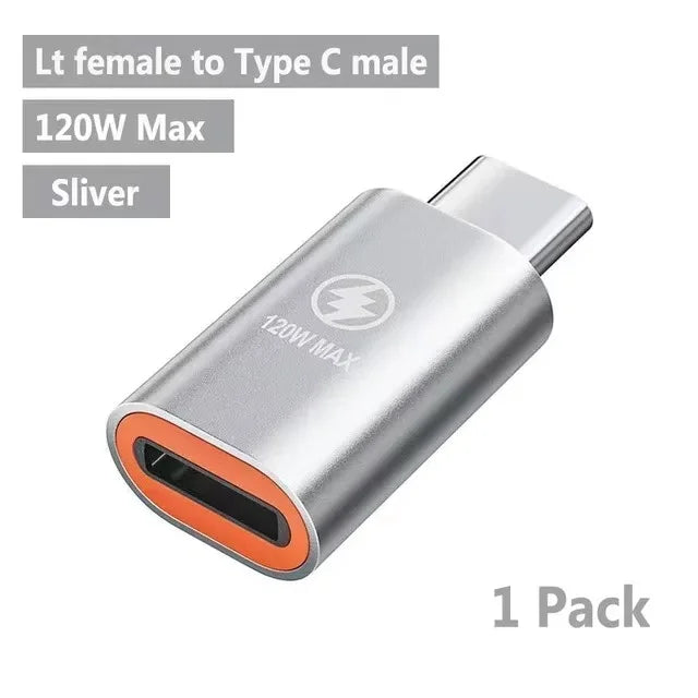 ⚡🔌 USB-C to Lightning 8-Pin Adapter – Γρήγορη Φόρτιση & Data Sync για iPhone/iPad/MacBook 🎯
