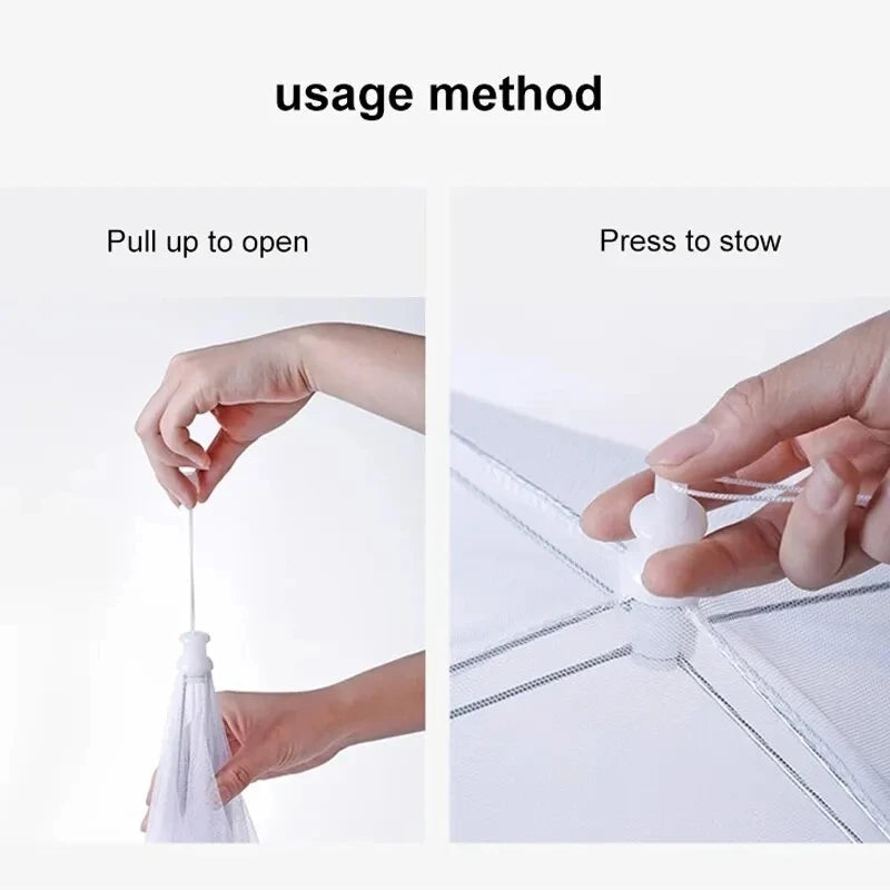 🥗🦟 Food Cover Mesh – Πτυσσόμενο Δίχτυ Κάλυψης Τροφίμων Πλενόμενο & Αντικουνουπικό ✨
