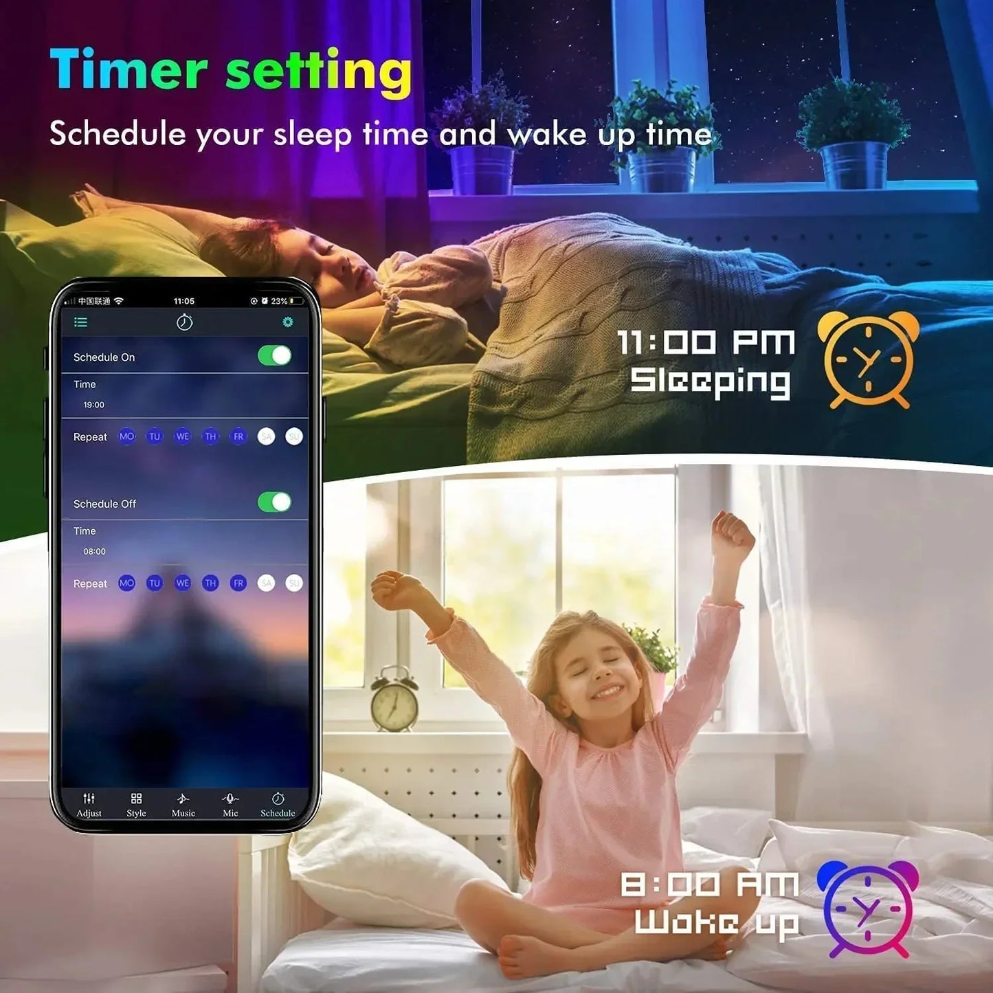 🌈💡 RGB LED Strip Light – SMD 5050 USB με APP & Remote Control 📱✨ Για TV, Σαλόνι & Υπνοδωμάτιο