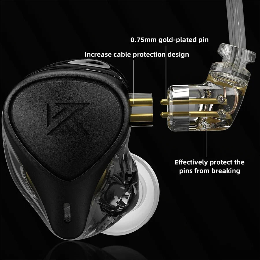 🎧 KZ ZEX Pro – Επαγγελματικά Hybrid Earphones με 3 Drivers 🎧
