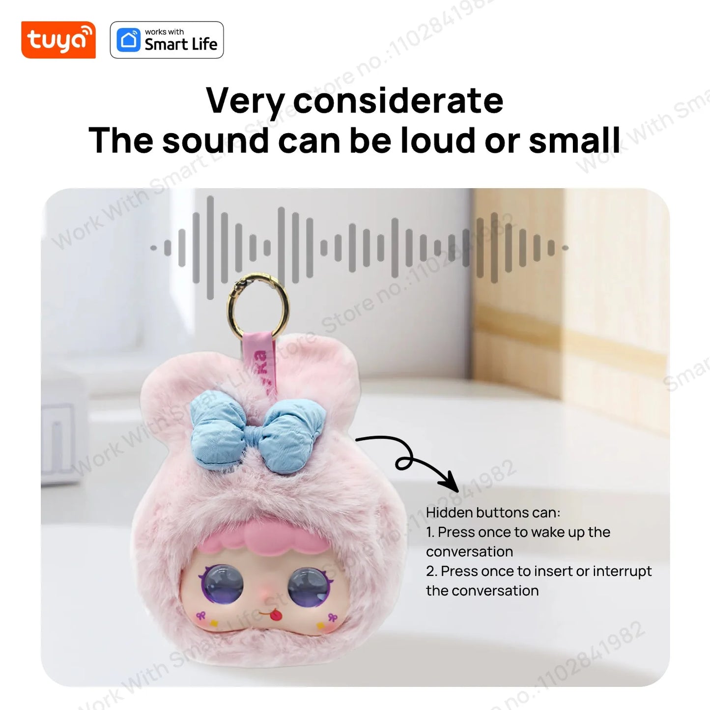 🤖 Tuya Smart AI Plush Robot – LED Μάτια | Φωνητικός Έλεγχος | Διαδραστικό Παιχνίδι για Παιδιά & Smart Home