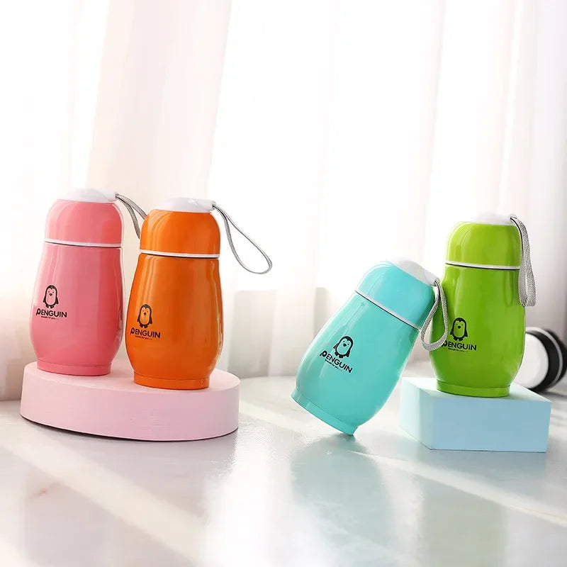 200ml Cartoon Penguin Thermos Cup | Ανοξείδωτο Ατσάλι | Παιδικό Vacuum Flask | Cute Big Belly Penguin Gift Bottle