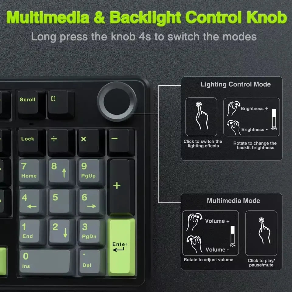 ⌨️🎮 AULA F99PRO Gaming Keyboard – Pro-Level Εμπειρία Πληκτρολόγησης με 3 Τρόπους Σύνδεσης & Gasket Design!