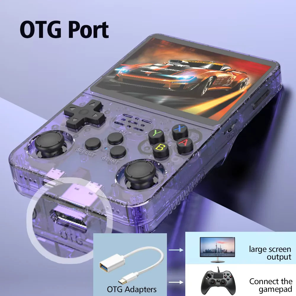 🎮🕹️ R36S Retro Handheld Game Console – 3.5’’ IPS Οθόνη, Linux System, 64GB/128GB 🎁 Φορητή Κονσόλα για Ατελείωτο Gaming