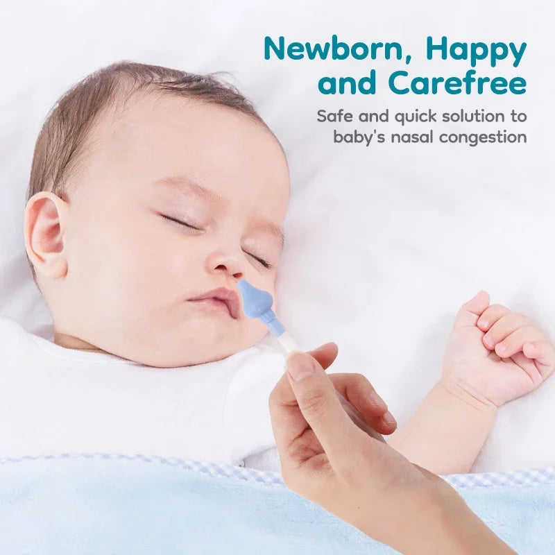 👶 Newborn Baby Nasal Aspirator – Ασφαλής Συσκευή Καθαρισμού Μύτης για Βρέφη Η πιο ήπια και αποτελεσματική λύση για να ανακουφίσεις το μωρό σου από τη ρινική συμφόρηση! 💨💗