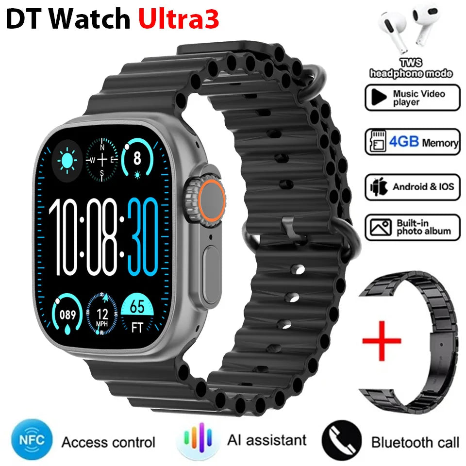 🚀 DT Ultra 3 Pro – Το απόλυτο Smartwatch με Google Maps & 32GB μνήμη! 🚀