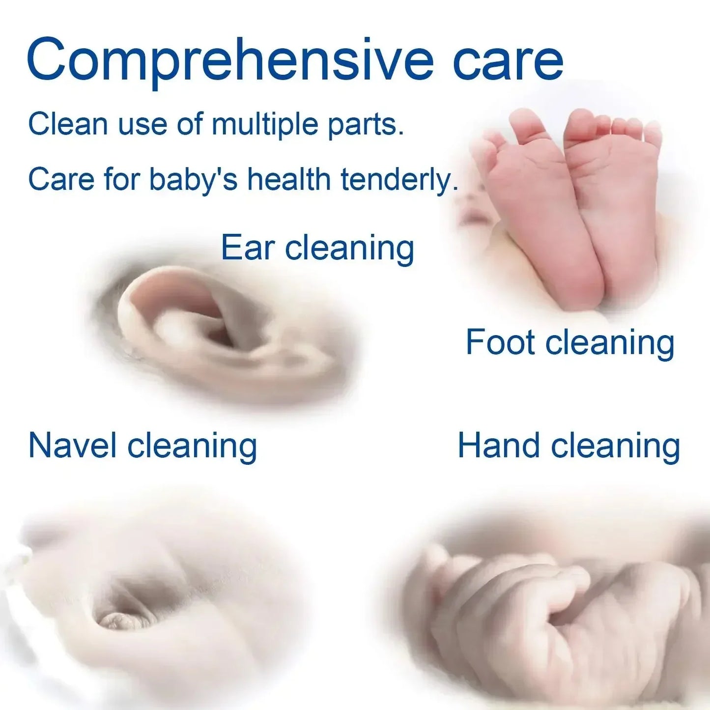 👶✨ Baby Cotton Swabs – Διπλής Όψης Μπατονέτες Καθαρισμού (5x100τμχ) 🎯