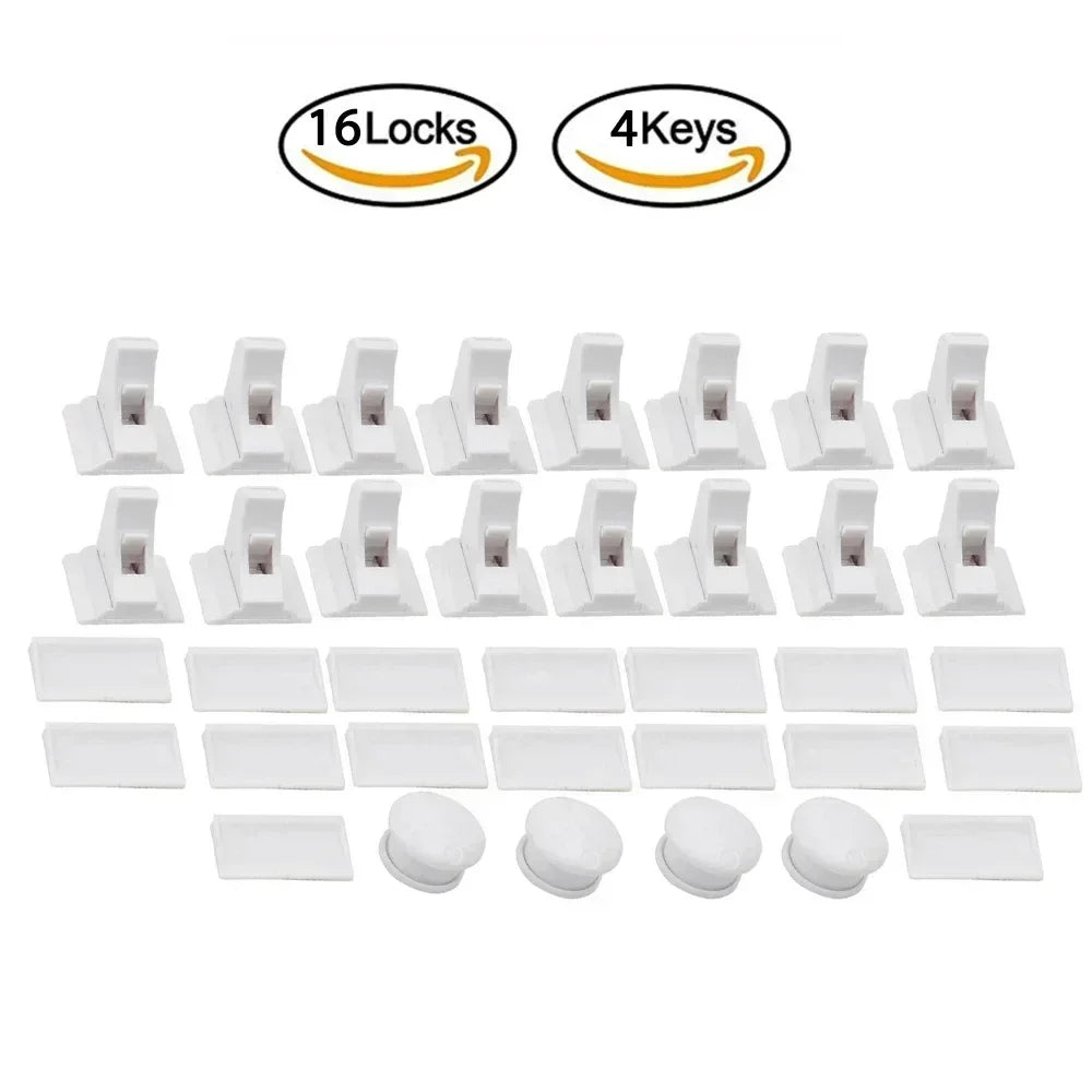 🍼🔒 Baby Proofing Magnetic Drawer Locks 🚀 (Χωρίς Τρυπάνι – Ασφάλεια για Παιδιά)