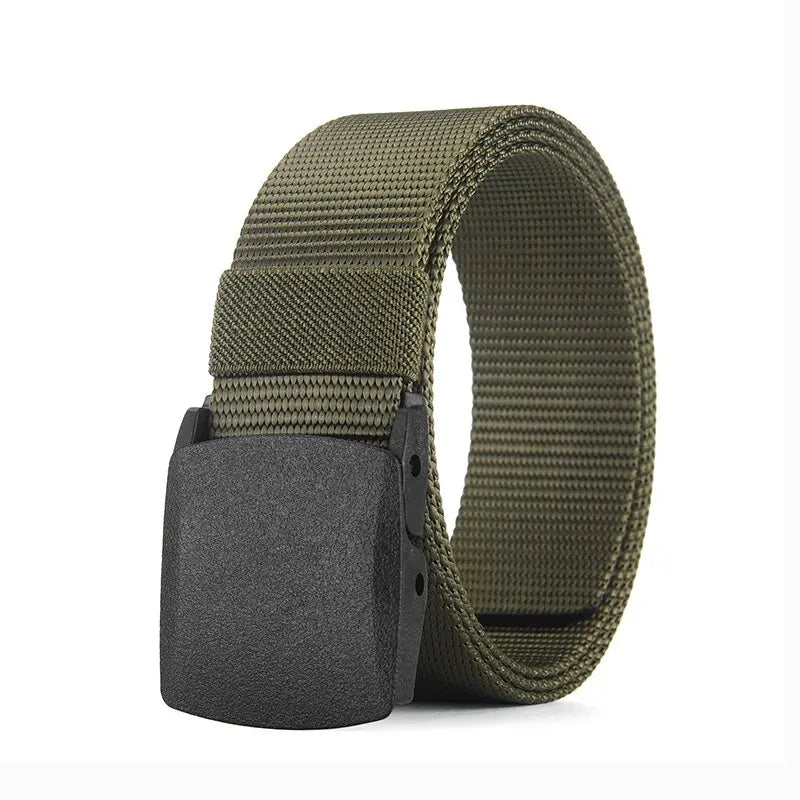 👖🪢 Unisex Tactical Ζώνη – Outdoor Casual Canvas & Nylon Belt 🎯 Μεταλλ-Free Ζώνη για Παντελόνια, Jeans & Σπορ