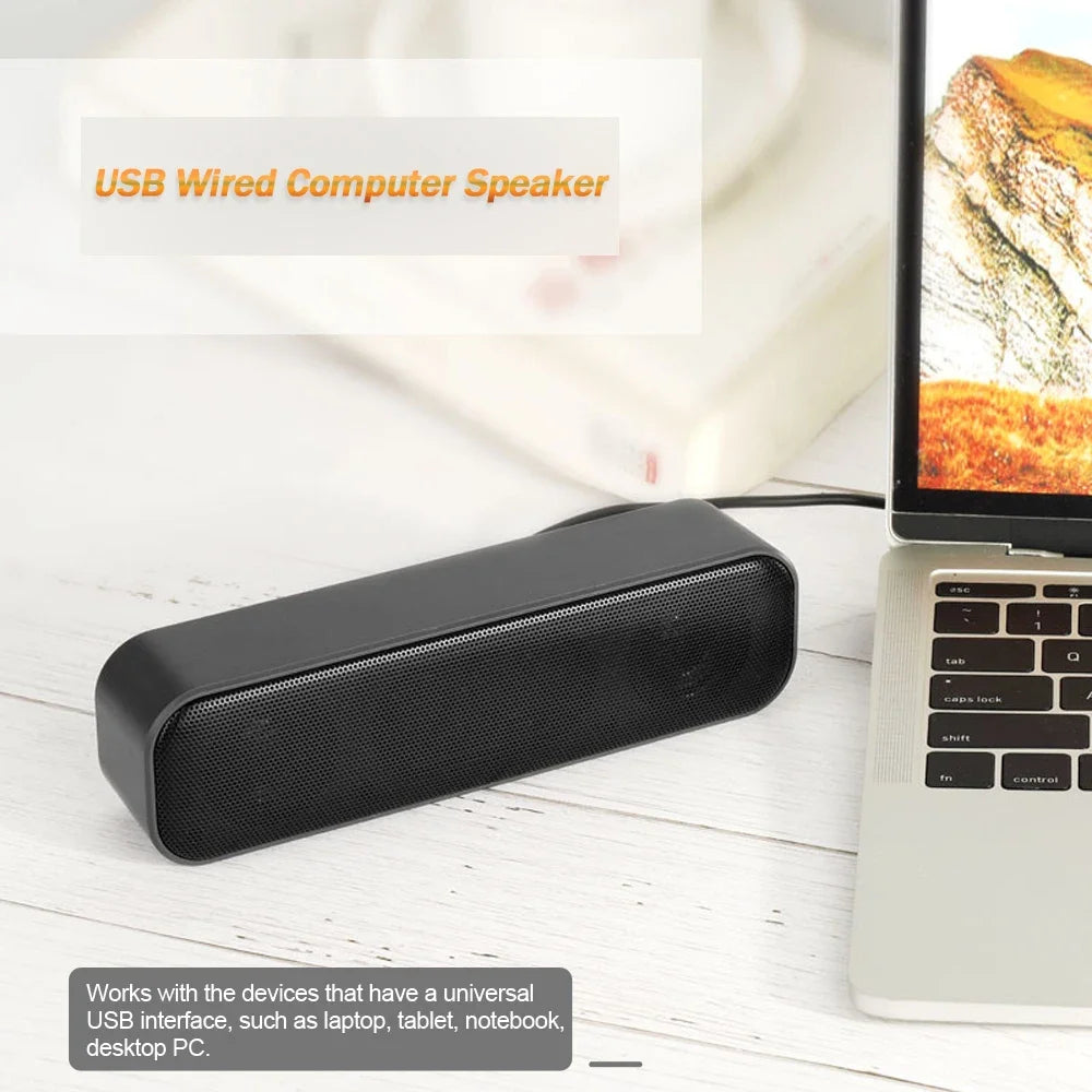 🔊 HK-5008 USB Powered Soundbar – Desktop Speaker με 2 Subwoofers 💻🎶
