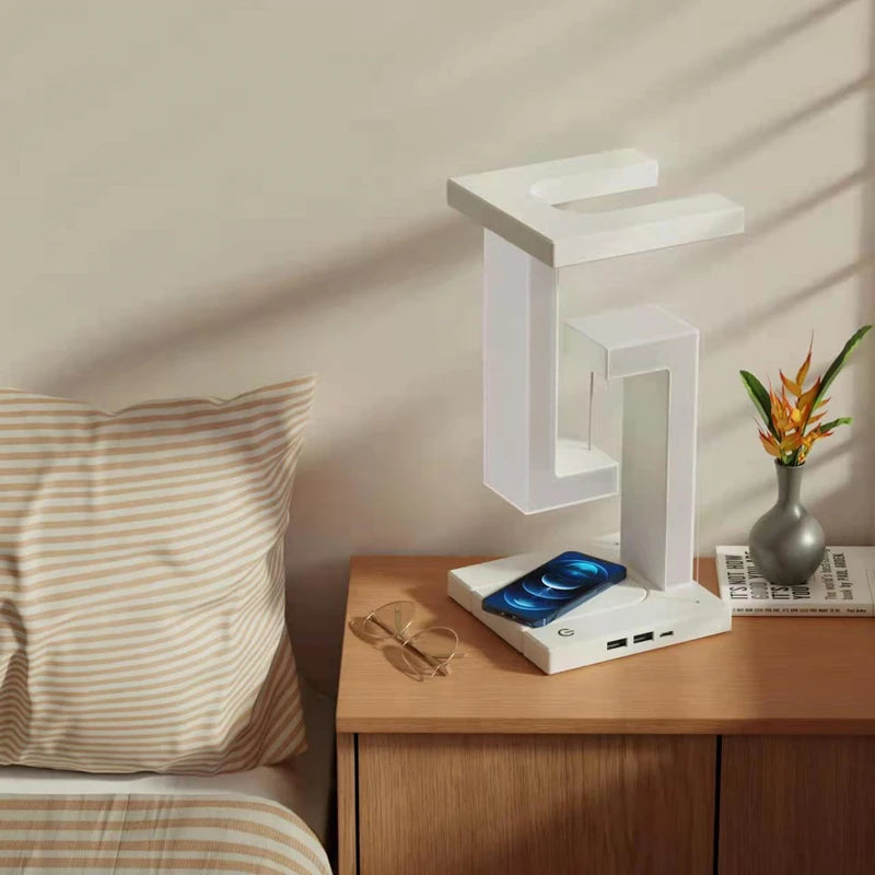 💡✨ Novelty Floating Lamp με 10W Detachable Wireless Charger