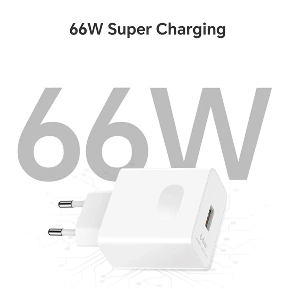 ⚡🔌 6A 66W Super Fast Wall Charger – EU/US Plug για Huawei, Honor & Nova Series