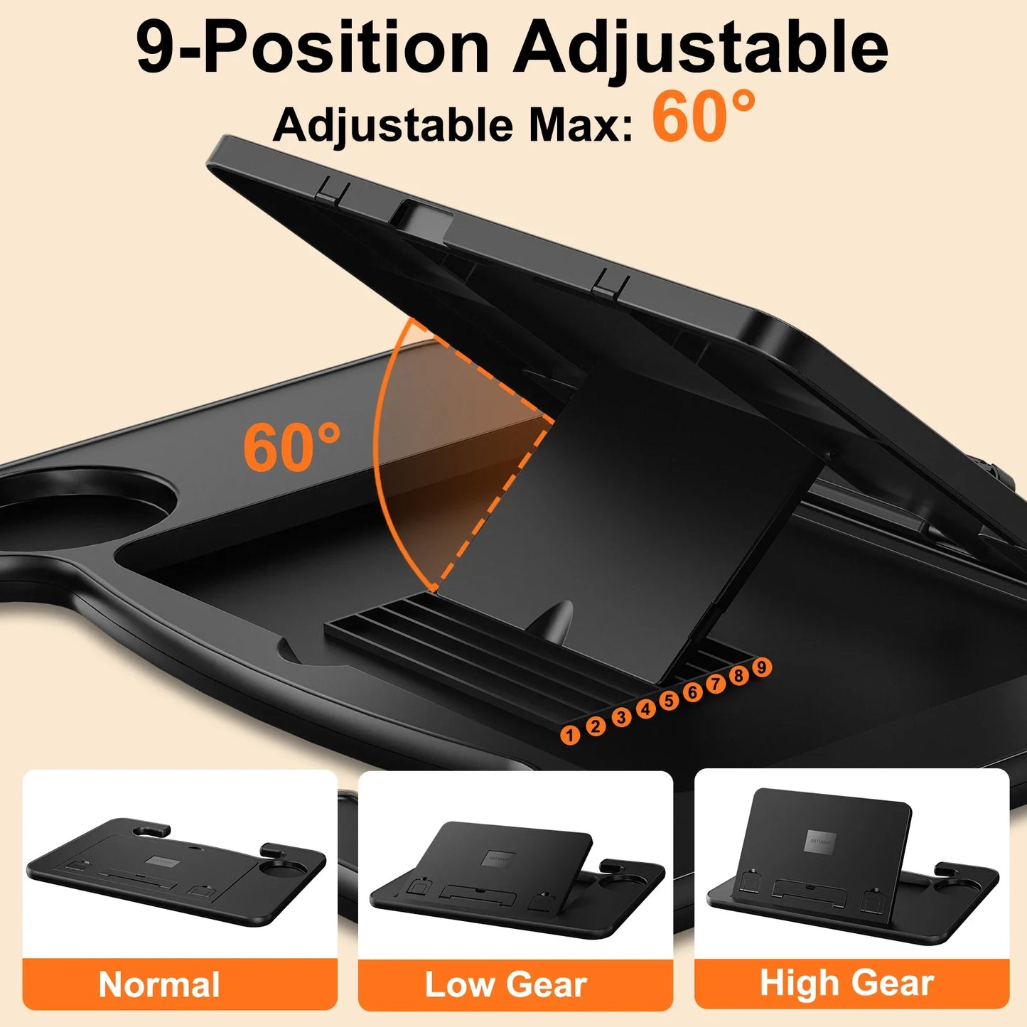 🚗💻 Oatsbasf Car Laptop Desk – Φορητό & Αναδιπλούμενο Τραπέζι για Τιμόνι 🎯