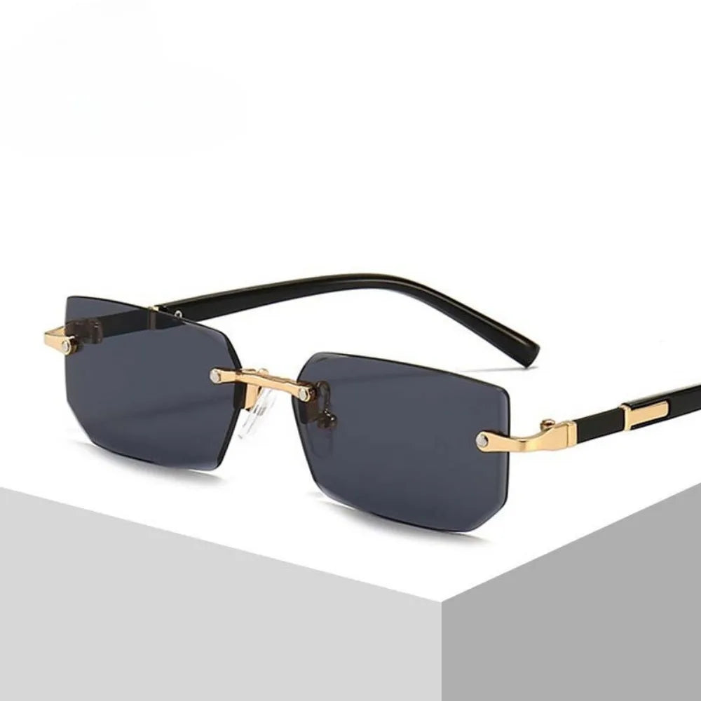 🕶️🌊 Retro Korean Γυαλιά Ηλίου – Frameless Gradient Shades ✨ UV400 Προστασία για Παραλία, Οδήγηση & Ταξίδια
