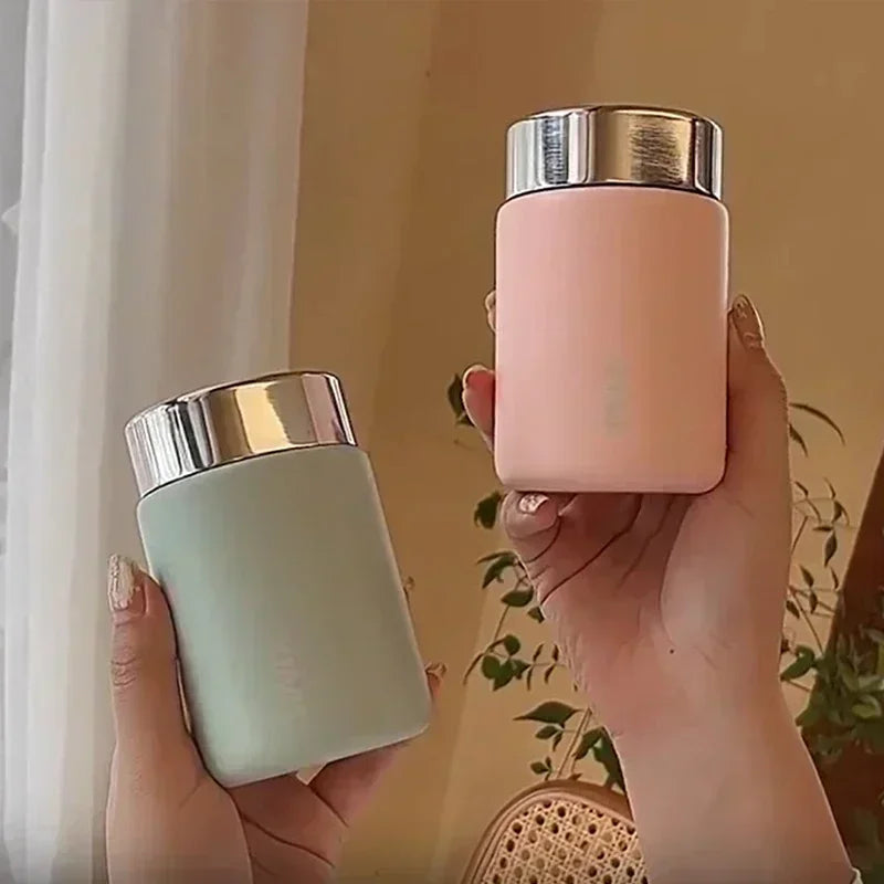 ✨ Mini Thermos Mug 230ml | 316 Ανοξείδωτο Ατσάλι | Pocket Vacuum Flask Καφέ & Τσάι