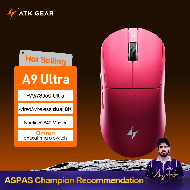 🐉⚡ ATK Dragonfly A9 / A9 Plus – Ultra Wireless Gaming Mouse με 8K Polling & PAW3395/3950