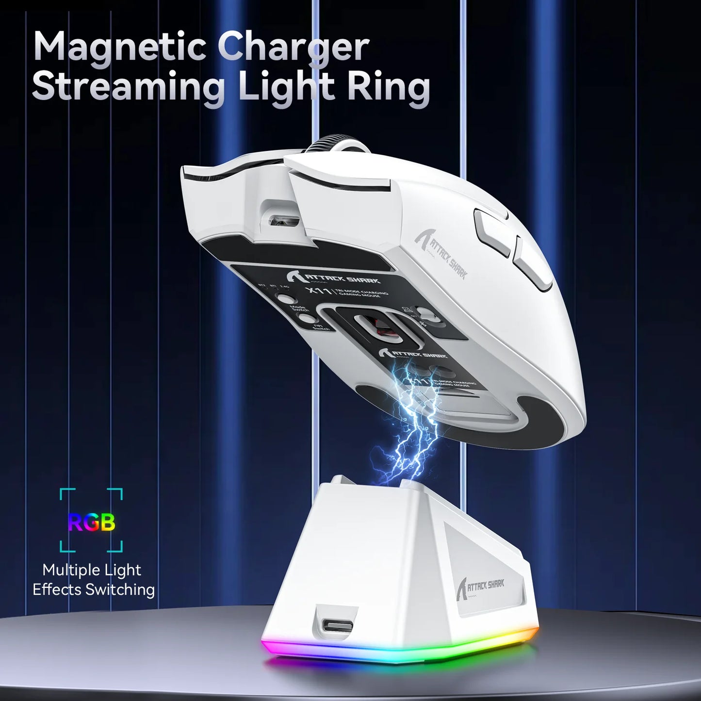 🎮🦈 ATTACK SHARK X11 Wireless Gaming Mouse – 22.000 DPI, 3 Modes, Magnetic Dock & Ultra-Light 63g ⚡ Ποντίκι Gaming Υψηλής Απόδοσης – Χωρίς Όρια, Μόνο Αντίδραση!