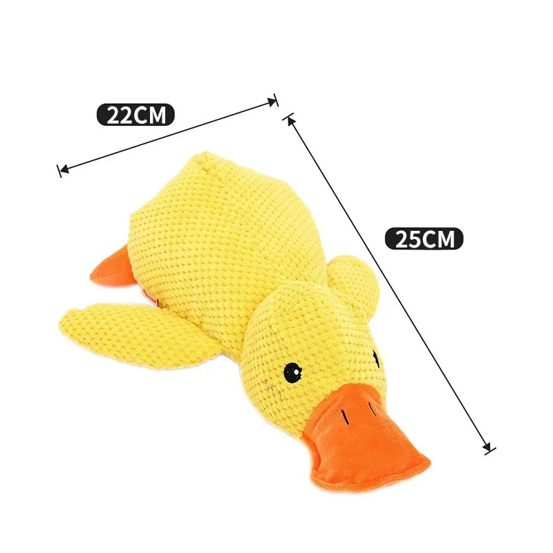 HOOPET Duck Dog Toy 🦆🐶 | Plush & Squeaky 🔊 | Cuddly Sleeping Toy 💤 | For All Sizes | Interactive & Chew-Friendly ✅