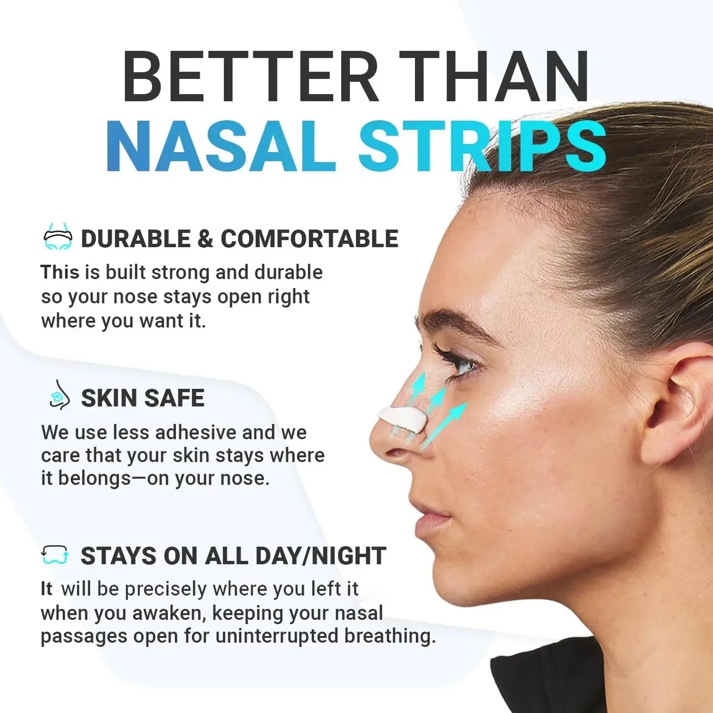 😴👃 Magnetic Nasal Dilator – Λύση για Ροχαλητό & Καλύτερη Αναπνοή! 👃😴 Anti-Snoring Strips | Boost Oxygen Intake | Sleep & Sports Breathing Aid