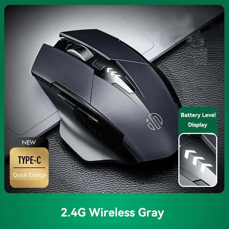 🖱️ INPHIC Tri-Mode Bluetooth & Wireless Mouse – Rechargeable, Silent, Multi-Device ✅ Επαναφορτιζόμενο Ποντίκι 3 σε 1 – Απόλυτη Ελευθερία σε Laptop, Tablet, Smartphone & Desktop!