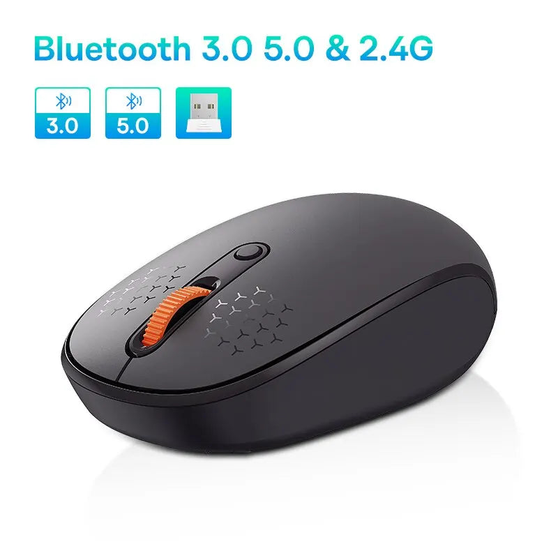🖱️⚡ Baseus F01B Tri-Mode Wireless Mouse – 2.4G / Bluetooth 5.0 / Silent Click