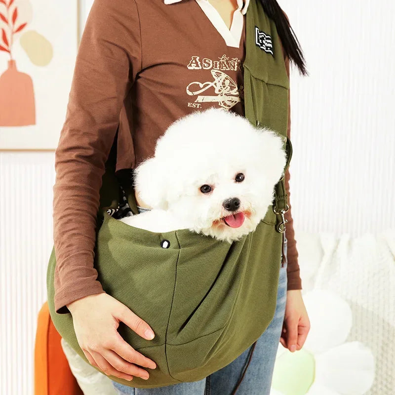 🎒🐾 Comfortable Crossbody Pet Sling Bag – Άνετη Τσάντα Μεταφοράς για Σκύλους & Γάτες 🐶🐱 Πάρ’ το κατοικίδιό σου παντού – με στυλ & άνεση!