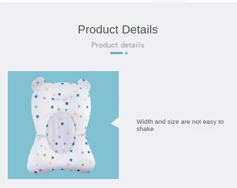 🛁👶 Baby Bath Seat Support Mat – Αναδιπλούμενο Μαξιλάρι & Κάθισμα Μπανιέρας για Νεογέννητα Άνετο, μαλακό και αντιολισθητικό, για ασφαλές και απολαυστικό μπάνιο! 💖💦