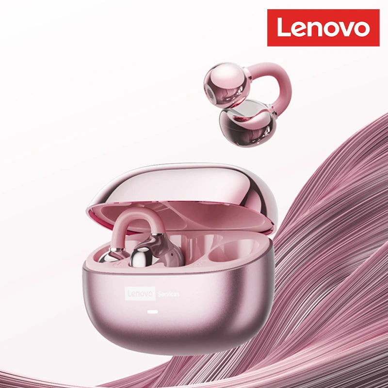 Lenovo LE302 OWS Bluetooth 6.0 – Wireless Ear Clip Headphones with Open-Ear Design & Up to 25 Hours Battery Life