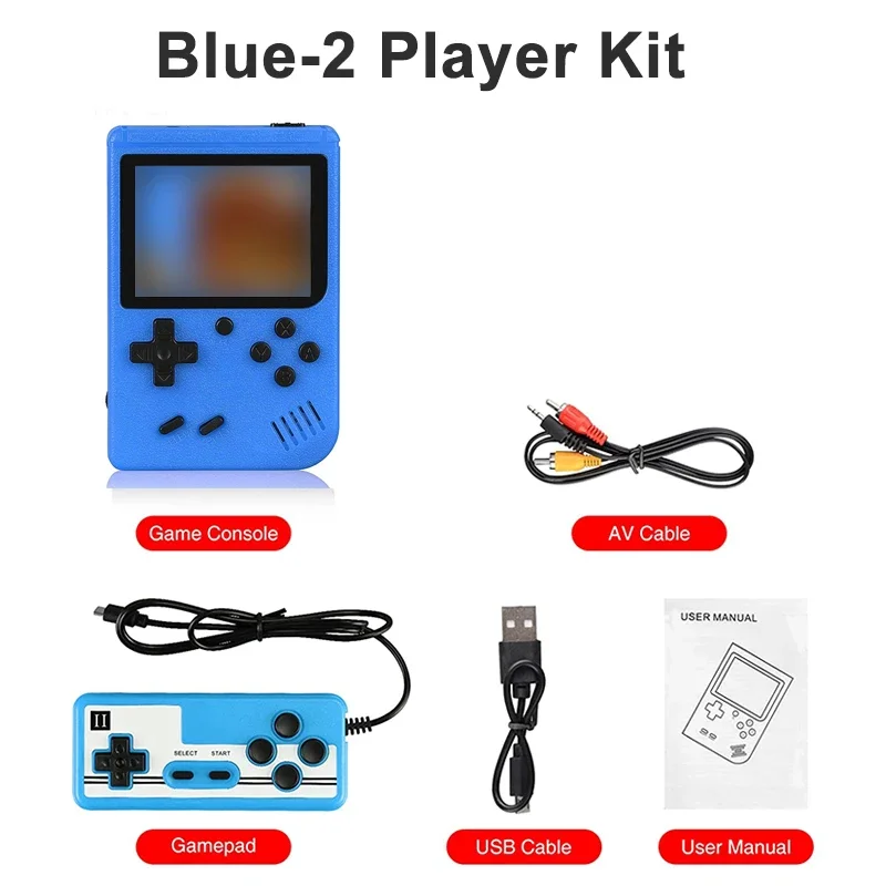 Retro Mini Console 🎮 | 8-Bit Handheld 🕹️ | 400 Built-in Games 💾 | AV Out 📺 | Gameboy Style 🔄