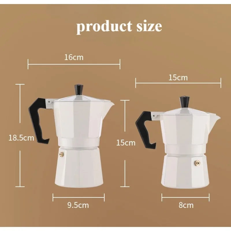 ☕✨ Κλασική Αλουμινένια Moka Pot – Ιταλικός Espresso στο Σπίτι ή στη Βόλτα! ✨☕ Aluminum Moka Coffee Pot – Italian Style Stovetop Espresso Maker