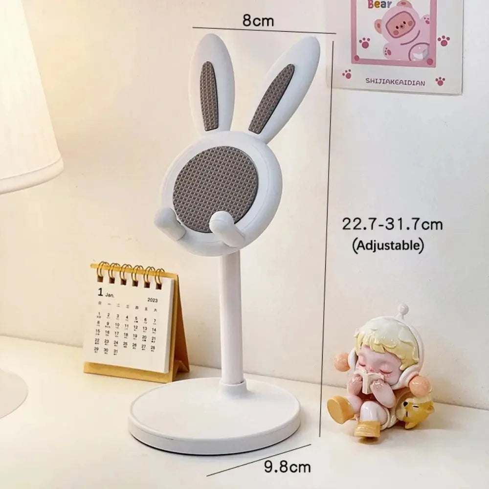 🐇 Cute Rabbit Phone Holder Stand – Ρυθμιζόμενη Βάση Κινητού