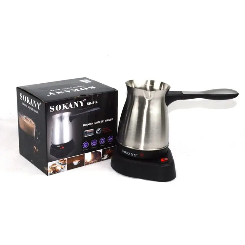 ☕⚡ Ηλεκτρική Καφετιέρα Moka 600W – Πρακτική & Πολυχρηστική! ⚡☕ 600W Electric Coffee Maker – 500ml Detached Italian Moka Pot