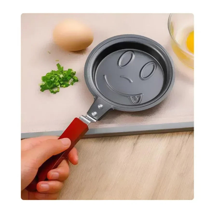 🍳 Δημιουργικό Μίνι Τηγάνι Ομελέτας – Καρδιά ❤️ Αστεράκι ⭐ Λουλούδι 🌸 & Βατραχάκι 🐸 | Αντικολλητικό Pancake/Egg Mold