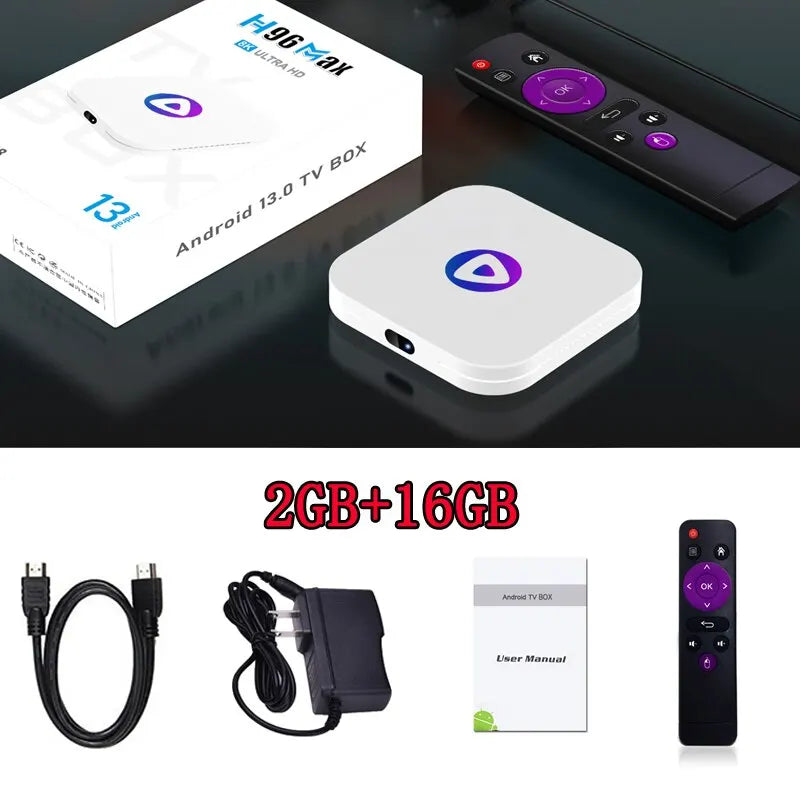 📺⚡ H96MAX M1 Smart TV Box – Android 13, Quad Core, 4K/8K Video & BT 4.0