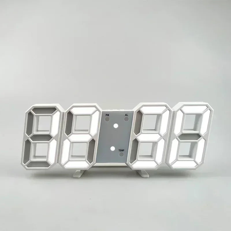 ⏰✨ Electronic Digital LED Wall Clock – Μοντέρνο Ρολόι Τοίχου & Γραφείου με Ξυπνητήρι 🖥️