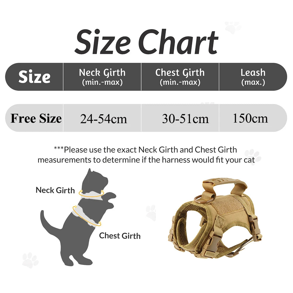 🎖️🐾 Tactical Puppy Harness & Leash – Σαμαράκι Ειδικού Τύπου για Μικρούς Σκύλους & Γατάκια 🐶🐱 Στιβαρό, ρυθμιζόμενο και άνετο – για εκπαίδευση, βόλτες & περιπέτεια!