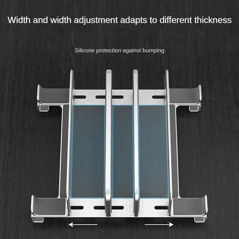 💻📐 New Vertical Laptop Stand 3 σε 1 – Ρυθμιζόμενη Κάθετη Βάση Notebook & MacBook 🎯