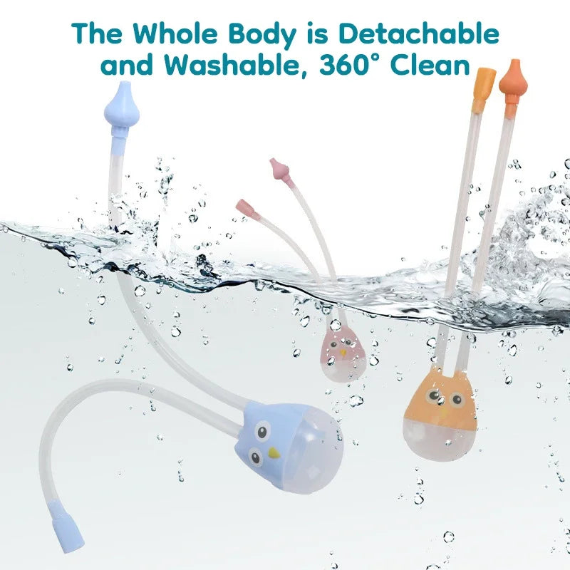 👶 Newborn Baby Nasal Aspirator – Ασφαλής Συσκευή Καθαρισμού Μύτης για Βρέφη Η πιο ήπια και αποτελεσματική λύση για να ανακουφίσεις το μωρό σου από τη ρινική συμφόρηση! 💨💗