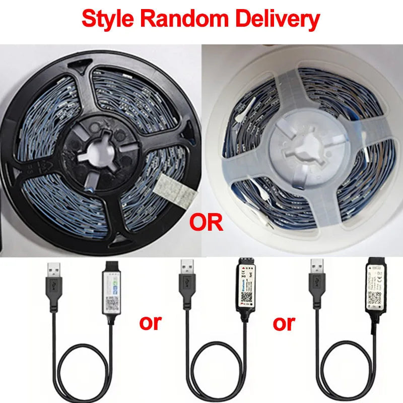 🌈📱 RGB LED Strip Lights – Smart Bluetooth SMD 5050 με APP & 24Key Remote ✨ Για TV Backlight & Home Decor