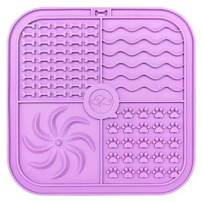 Silicone Lick Mat 🐶🍽️ | Slow Feeder & Distraction Pad 🛁 | Suction Base 🧲 | For Training & Bath Time ✅