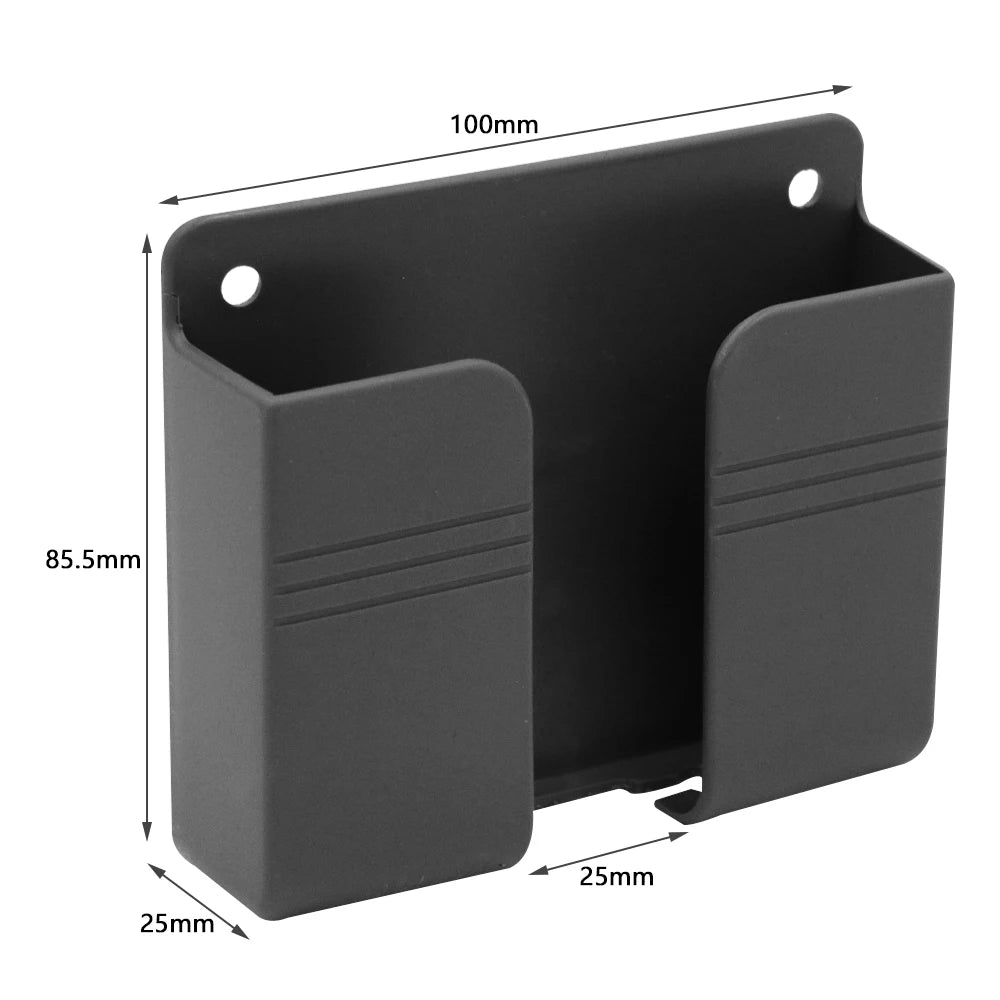 📱 Multifunction Wall Mounted Storage Box – Οργανωτής Χωρίς Τρύπες για Τηλεκοντρόλ, Κινητά & Καλώδια