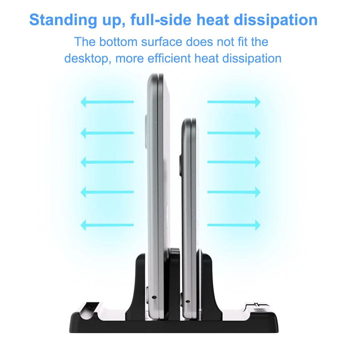 💻📐 Universal Vertical Laptop Stand – Βάση Docking με 2/3 Θέσεις 🎯