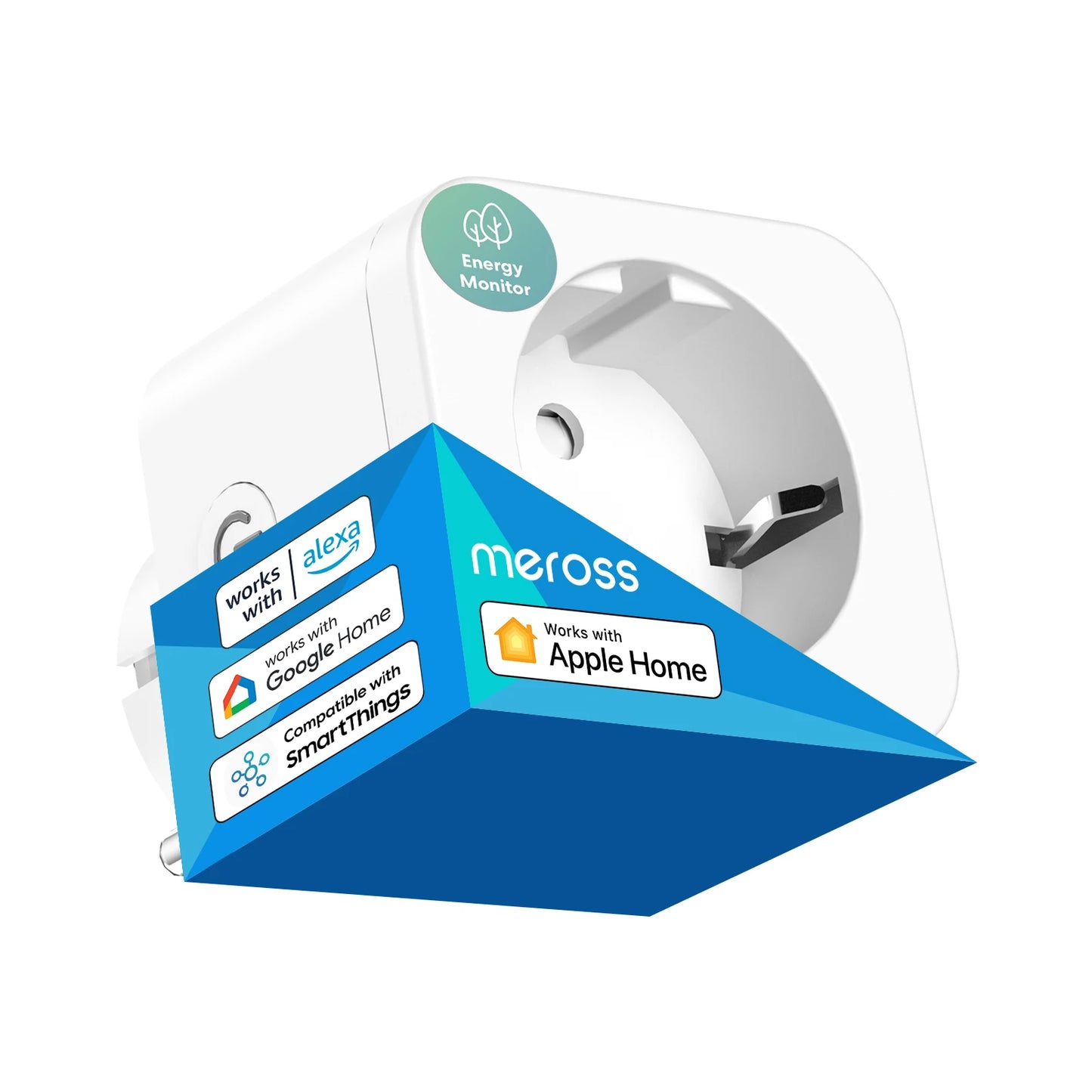 Meross Smart WiFi Plug με Energy Monitor – 16A | Apple HomeKit • Alexa • Google • SmartThings