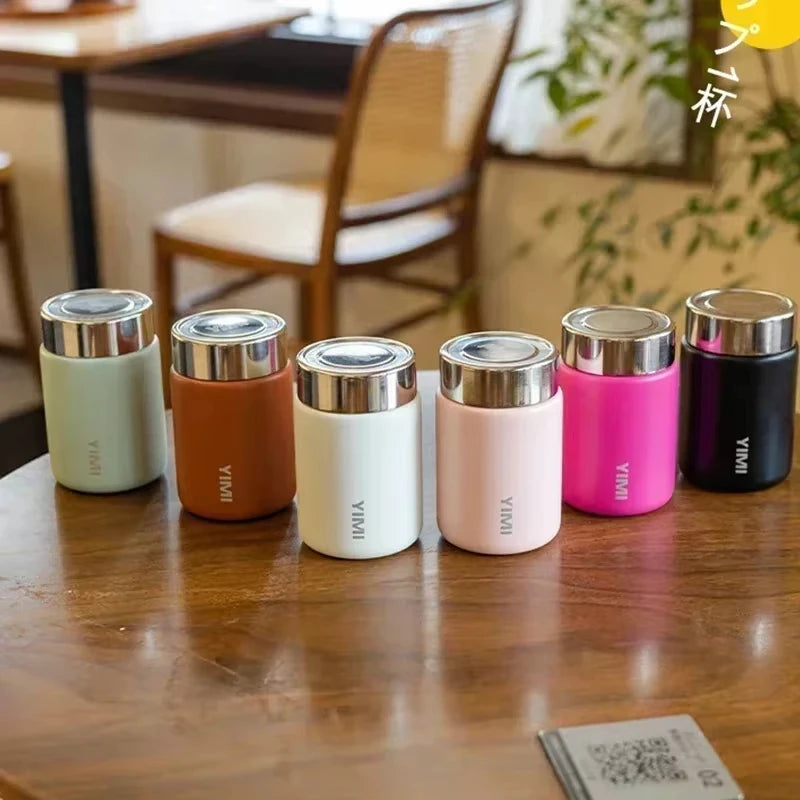 ☕🥤 Mini Θερμός 230ml | Ανοξείδωτο Ατσάλι | Cute Pocket Thermos | Καφές – Ροφήματα – Ταξίδι – Γραφείο
