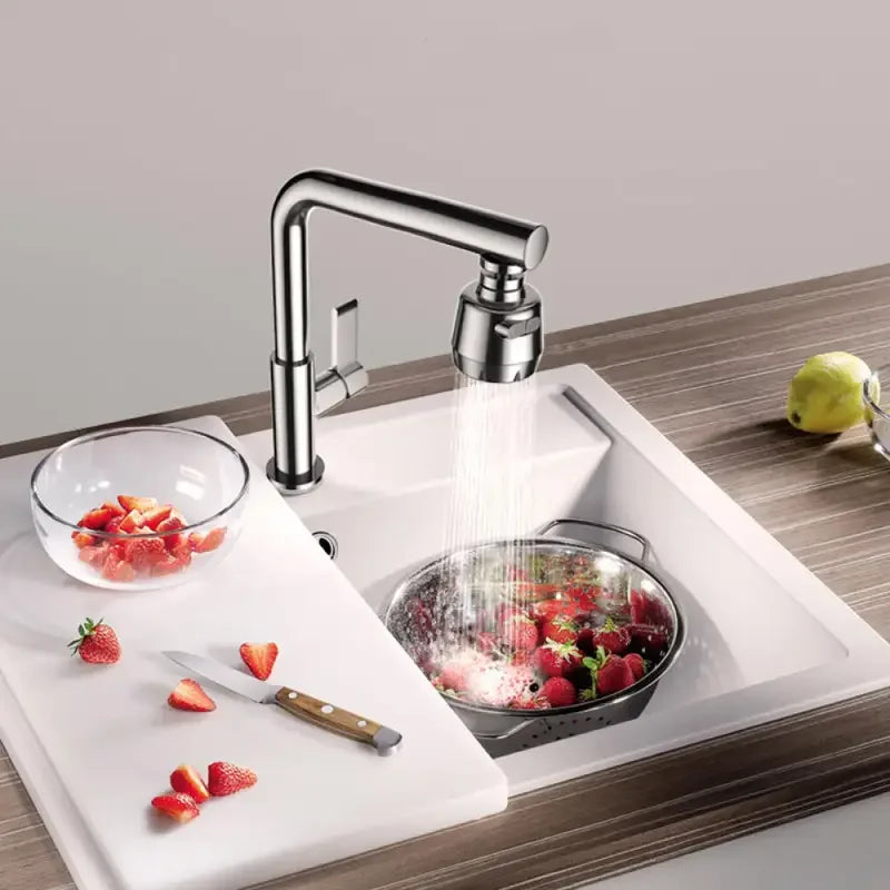 🚰 Universal Kitchen Faucet Adapter – 360° Περιστρεφόμενο Φίλτρο Βρύσης με 2/3 Modes