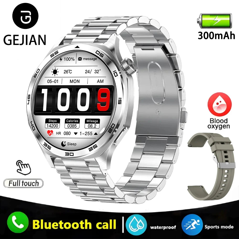⌚ GEJIAN Men’s 5.4 Smart Watch – Κομψότητα, Δύναμη & Λειτουργικότητα στον Καρπό σου! ⌚