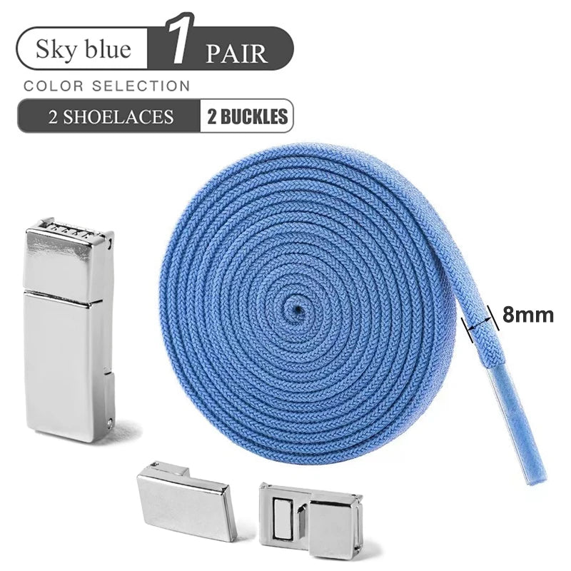 👟✨ Μαγνητικά No Tie Elastic Shoelaces – Ελαστικά Κορδόνια χωρίς Δέσιμο για Παιδιά & Ενήλικες 🚀