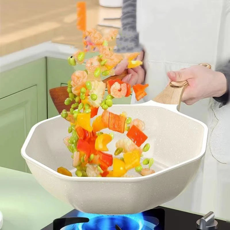 🍳 Οκταγωνικό Τηγάνι Maifan Stone – Αντικολλητικό & Ανθεκτικό | Ιδανικό για Αυγά, Μπριζόλες & Γενικό Μαγείρεμα