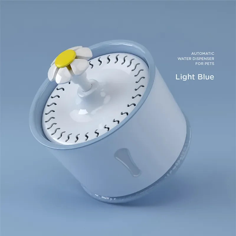 💧 Αυτόματο Συντριβάνι Νερού για Γάτες & Σκύλους – 2.4L Stainless Steel Intelligent Pet Fountain | Με LED Φωτισμό, Ενεργό Φίλτρο Άνθρακα & USB Τροφοδοσία